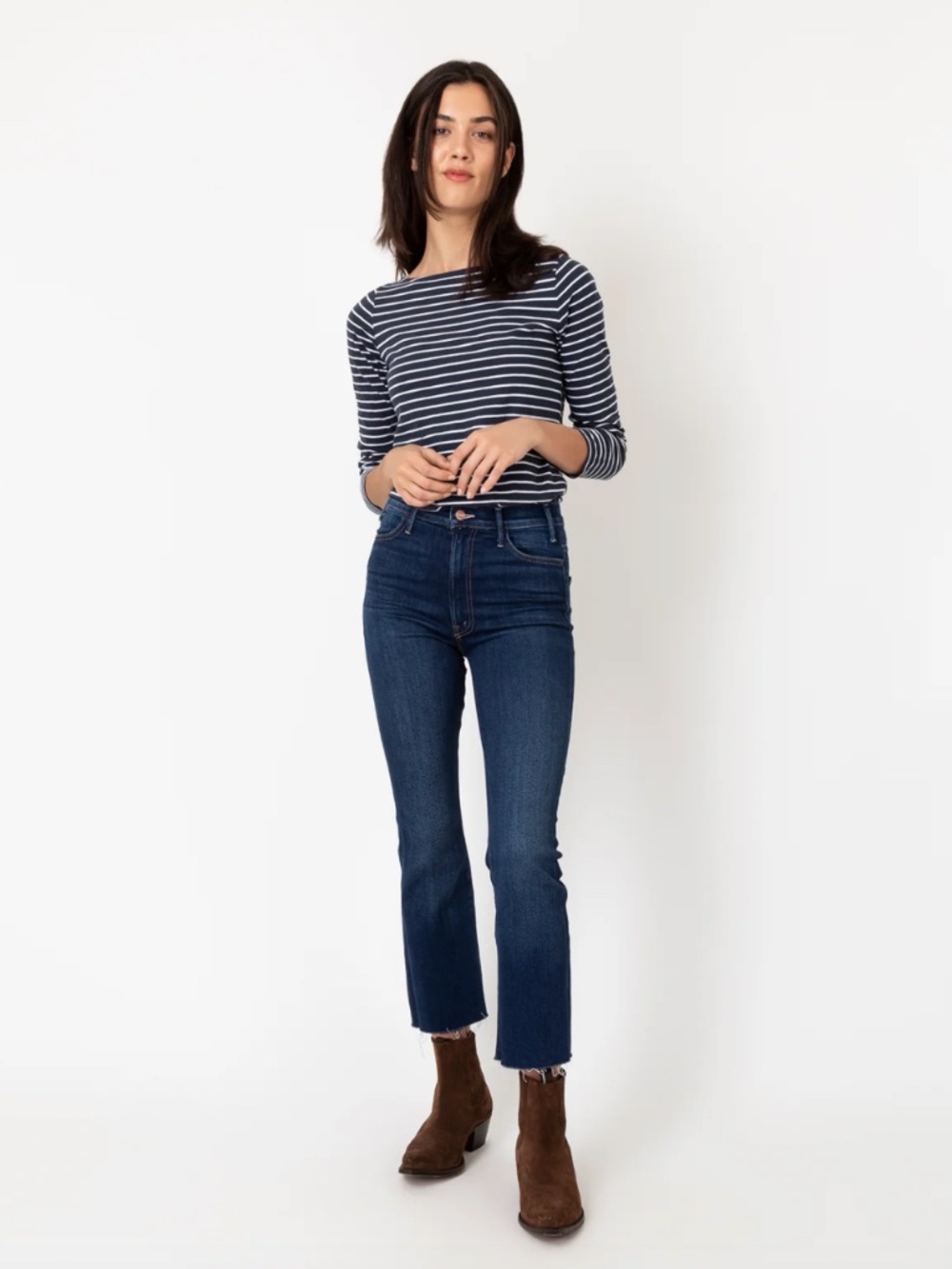 MOTHER Denim - The Hustler Ankle Fray Jean